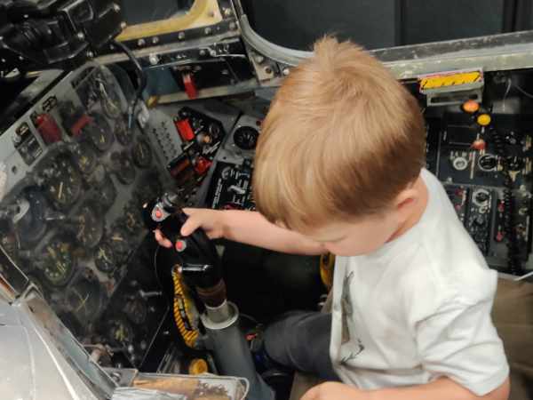 In the cockpit